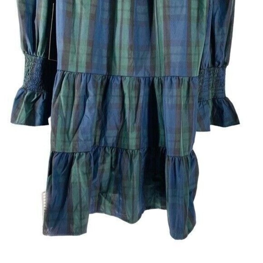 Pomander Place NEW Blackwatch Kenzo Academia Plaid Mini Dress Green Size XXL - Picture 9 of 12